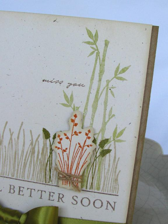 Miss You card - detail