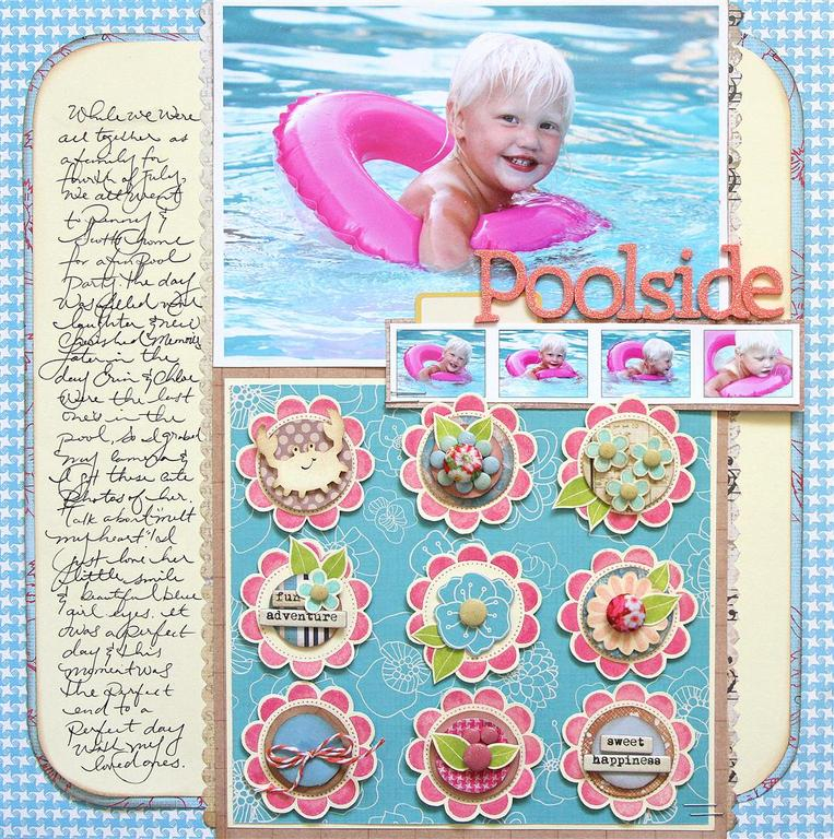 I heart these stamps and I used the center of the flowers to fill them in with little odd and...