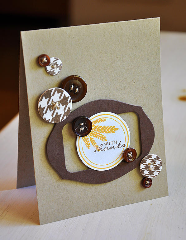 Stamps: Background Basics: Houndstooth &amp; 2009 Autumn Tags<br />
Ink: Dark Chocolate &amp;...