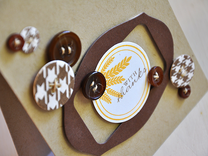 Stamps: Background Basics: Houndstooth &amp; 2009 Autumn Tags<br />
Ink: Dark Chocolate &amp;...