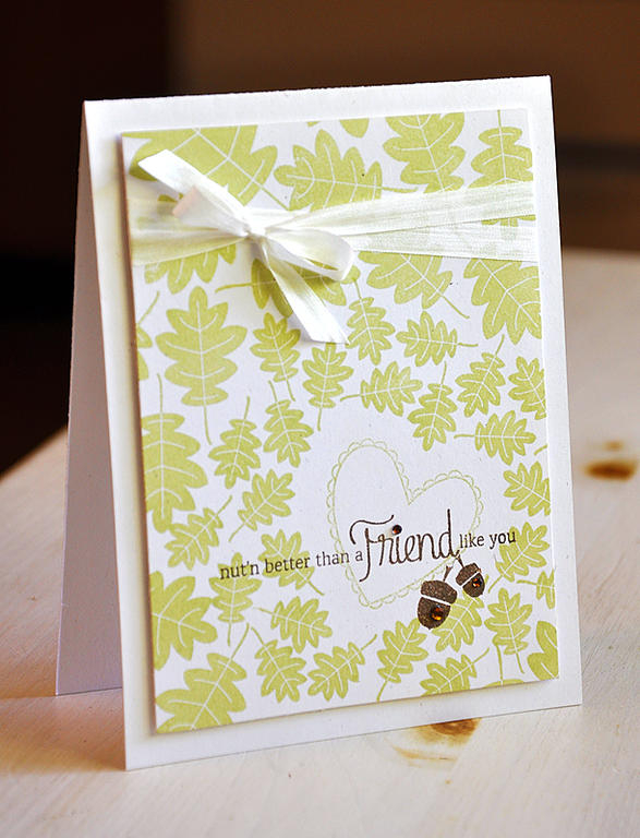 Stamps: Autumn Acorns &amp; 2010 Love Tags<br />
Ink: Spring Moss &amp; Dark Chocolate<br />...