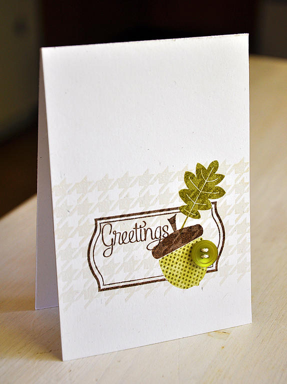 Stamps: Autumn Acorns, Background Basics: Houndstooth, Fillable Frames Additions 2 &amp; Bitty...