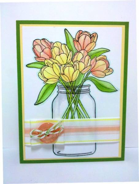 Ribbon and Tulips