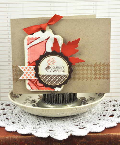 Paper: rustic cream, kraft, dark chocolate, terracotta tile, Road Trip<br />
Stamps: Tag-Its...