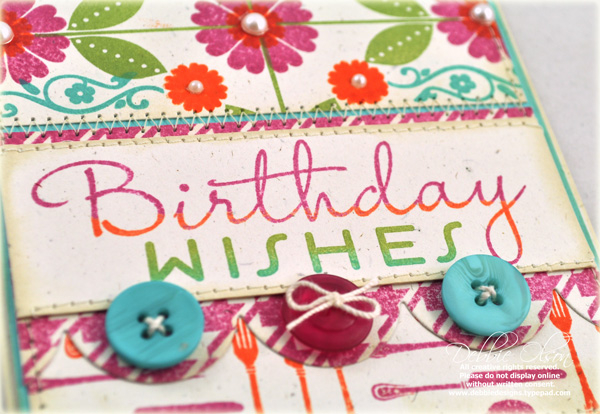 Stamps: Think Big Favorites 7, Flower Fusion 7, Background Basics: Houndstooth, Table Service<br...