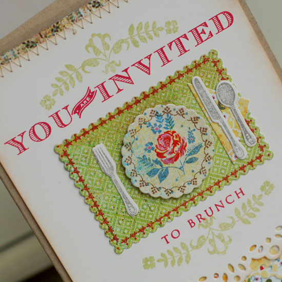 Stamps:  Table Service, Modern Wood Mats<br />
Ink:  Spring Moss, Pure Poppy, Smokey Shadow,...