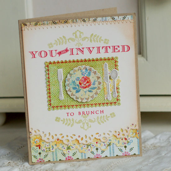 Stamps:  Table Service, Modern Wood Mats<br />
Ink:  Spring Moss, Pure Poppy, Smokey Shadow,...
