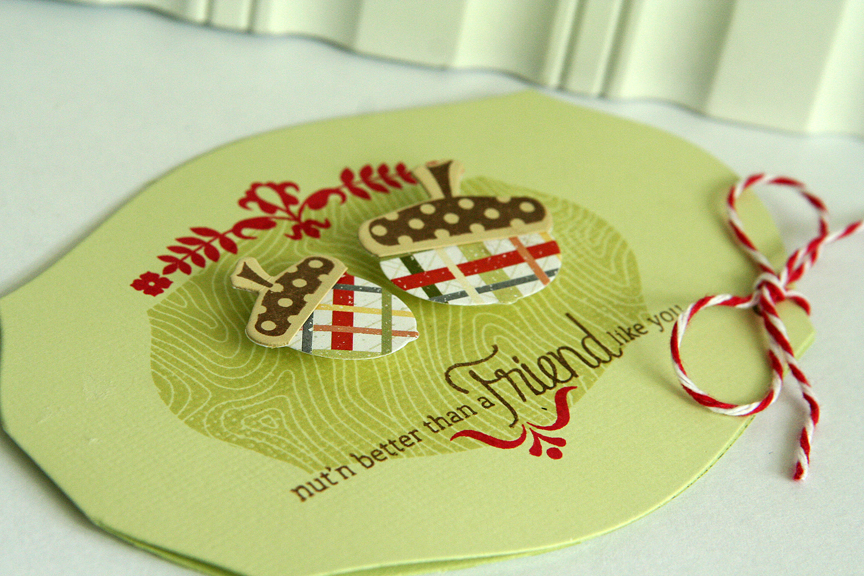 Stamps: Modern Wood Mats, Autumn Acorns<br />
Ink: Pure Poppy, Spring Moss, Dark Chocolate<br...