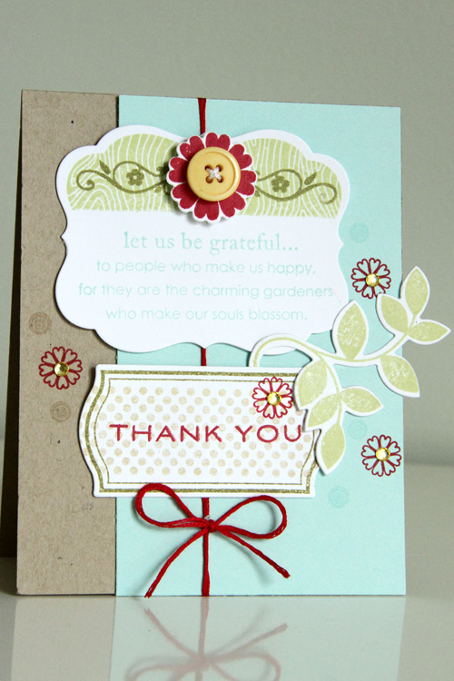 Stamps: Floral Fusion #7, Inside/Out: Thank You, Polka Dot Basics II, Fillable Frames Additions...