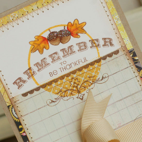 Stamps:  Tag-its #7, Harvest Berries, Gratitude Journal<br />
Ink:  Summer Sunrise, Dark...