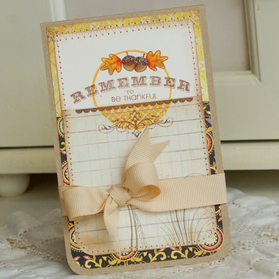 Stamps:  Tag-its #7, Harvest Berries, Gratitude Journal<br />
Ink:  Summer Sunrise, Dark...