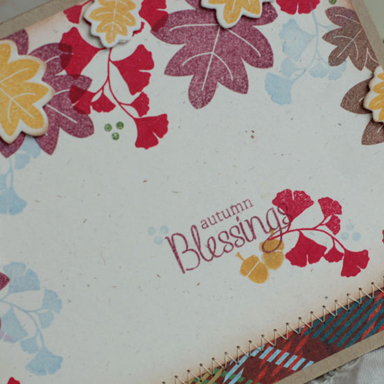 Stamps:  Autumn Acorns, Harvest Berries<br />
Ink:  Pure Poppy, Scarlet Jewel, Summer Sunrise,...