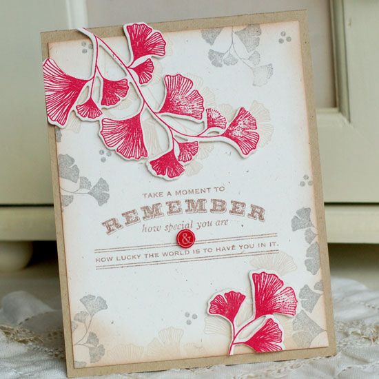 Stamps:  Harvest Berries<br />
Ink:  Pure Poppy, Smokey Shadow, Dark Chocolate, Latte (A Muse...