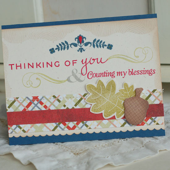 Stamps:  Think Big Favorites #7, Gratitude Journal, Modern Wood Mats, Autumn Acorns, Fancy...