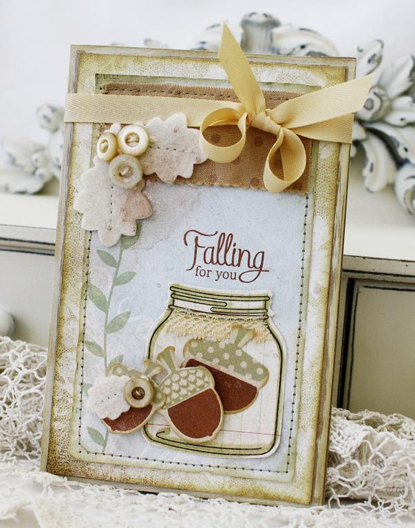 Papertrey Ink Supplies Used:<br />
Stamps:<br />
Autumn Acorns, Friendship Jar Summer Fillers,...