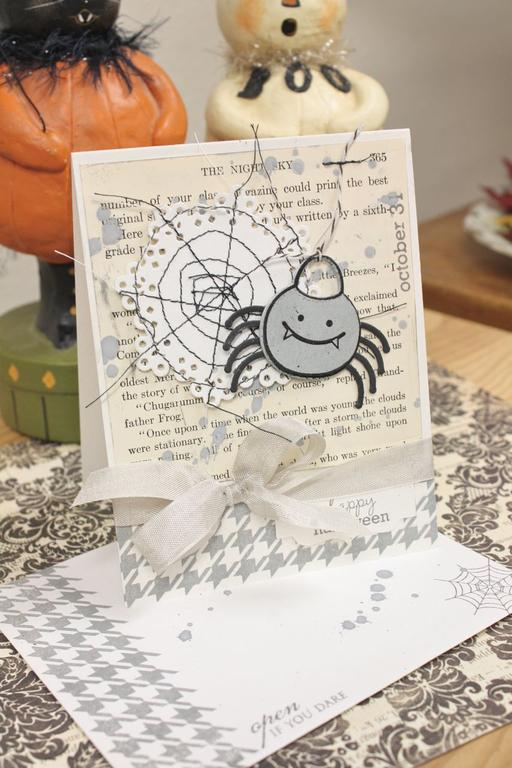 Stamps:Halloween Treats &amp; Sweets, Houndstooth<br />
Ink:Smokey Shadow, Versamark<br />...