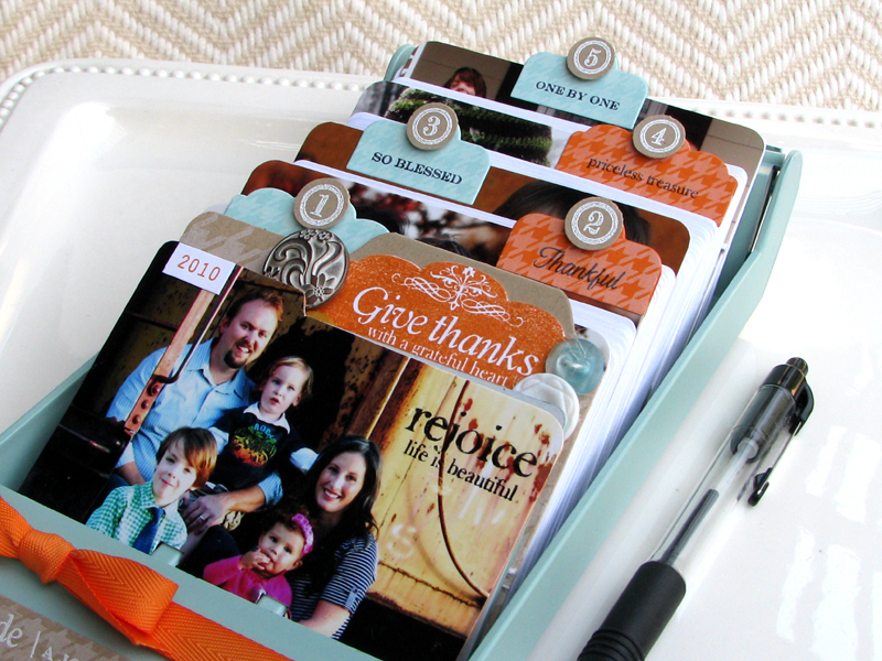 All the how-to details are on my blog!<br />
<br />
{Family Gratitude Journal} Rolodex<br />...