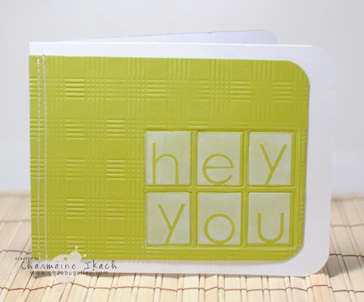 Stamps:  AlphaBlocks (PTI)<br />
INk:  Fresh Snow (PTI)<br />
Paper: Ripe Avocado (PTI)<br />...