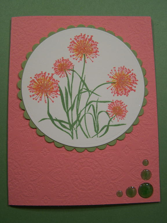 My first blog hop card ~ but 15 minutes late!