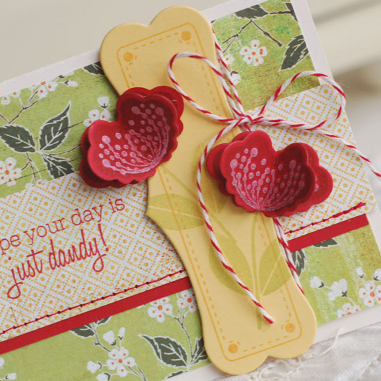 Stamps:  Flower Fusion #8, Christmas Labels<br />
Ink:  Summer Sunrise, Scarlet Jewel, Pure...