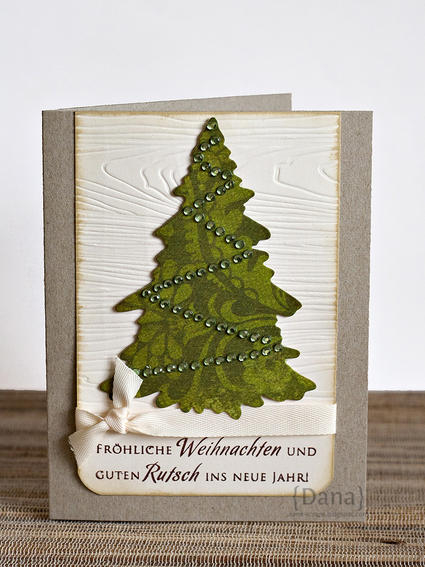 Woodgrain Impression Plate / Tree Trimmings Trio die
