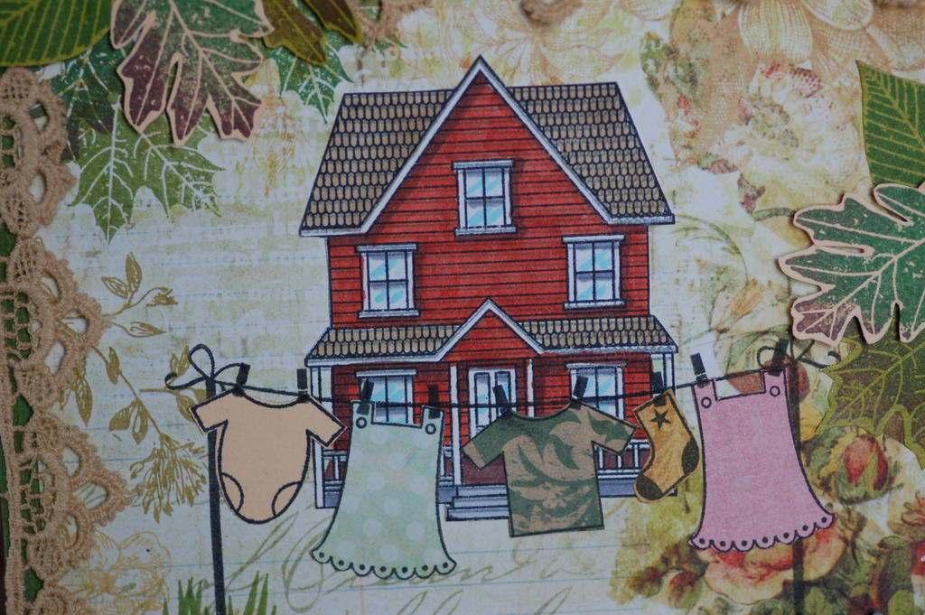 Leaf prints, Hanging Out, Boards and Beams, Picket fence die