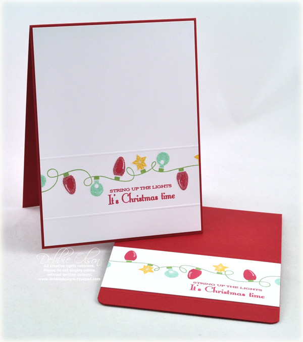 Stamps: Holiday Lights<br />
Cardstock: Pure Poppy, Stampers Select White<br />
Ink: Pure...