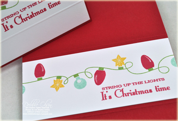 Stamps: Holiday Lights<br />
Cardstock: Pure Poppy, Stampers Select White<br />
Ink: Pure...