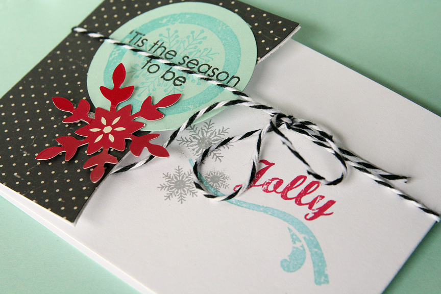 Stamps: Winter Cheer by PTI<br />
Ink: True Black, Smokey Shadow, Pure Poppy, Hawaiian Shores...