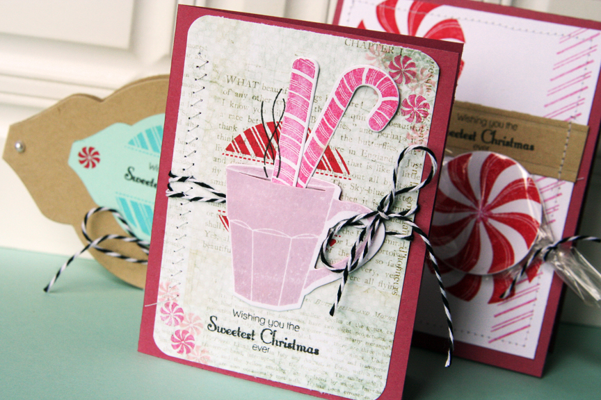 Stamps: Candy Cane Christmas<br />
Ink: Pure Poppy, Raspberry Fizz, True Black, Lavender Moon -...
