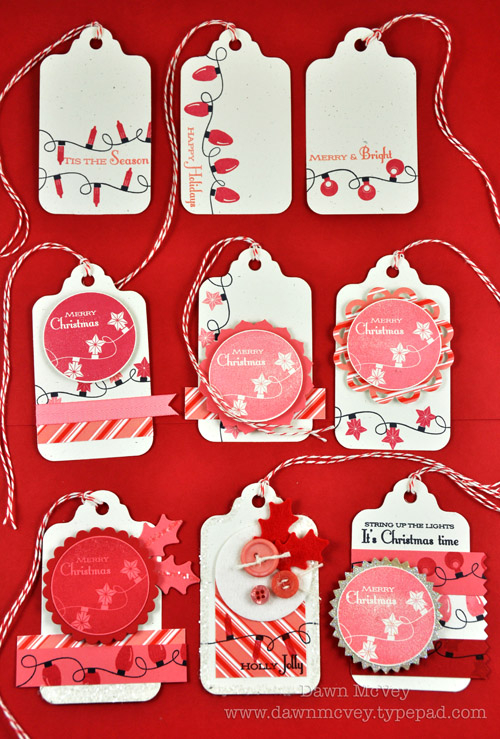 Paper: rustic cream, berry sorbet, kraft, pure poppy, Candy Cane Christmas<br />
Stamps:...