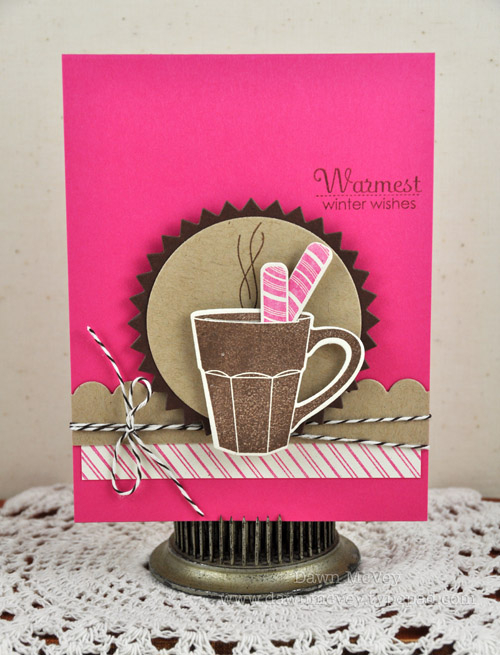 Paper: rustic cream, kraft, raspberry fizz, dark chocolate<br />
Stamps: Candy Cane Christmas,...