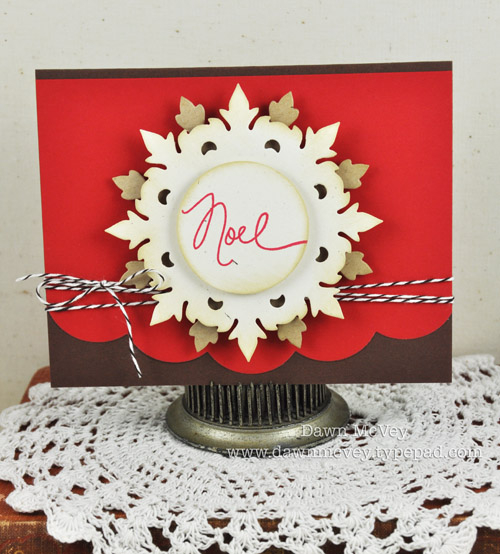 Paper: rustic cream, kraft, pure poppy, dark chocolate<br />
Stamps: Think Big Favorites #8<br...