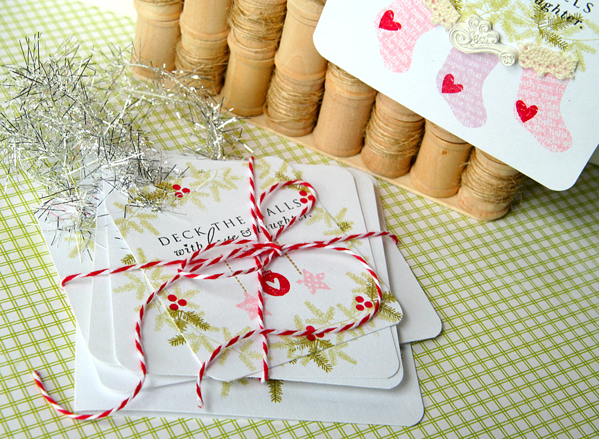 Stamps: Love Lives Here Holiday<br />
Ink: Pure Poppy, Spring Moss, Ripe Avocado, True Black,...