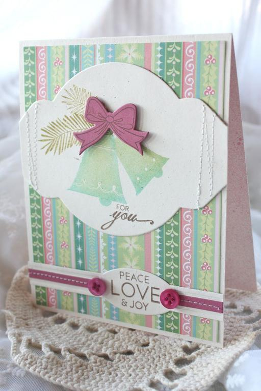 Stamps: Bells &amp; Boughs<br />
Ink: Ripe Avocado, Aqua Mist, Spring Moss, Dark Chocolate<br...