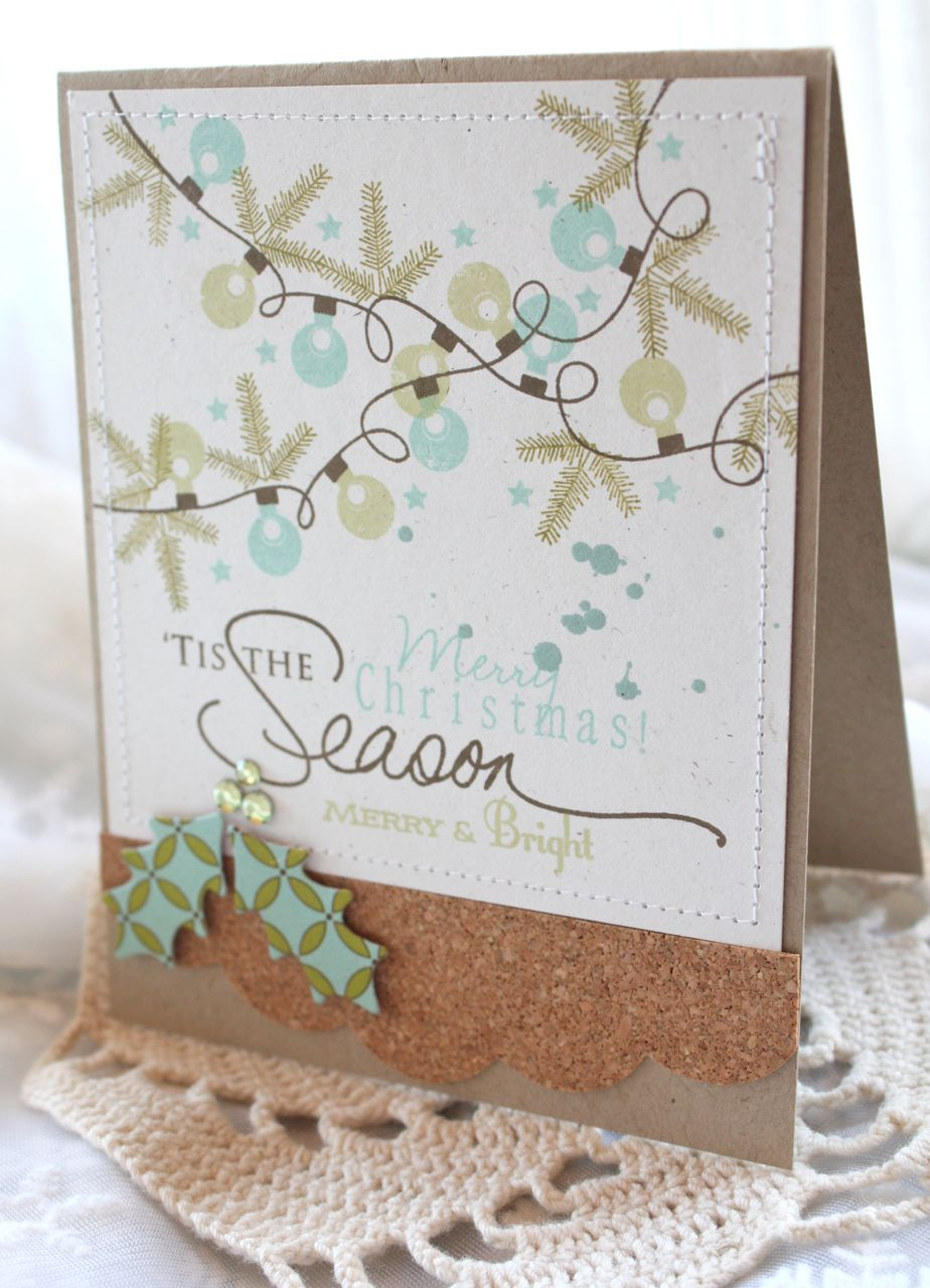 Stamps:Holiday Lights, Christmas Blessings, Think Big Favorites #8<br />
Ink:Aqua Mist, Dark...