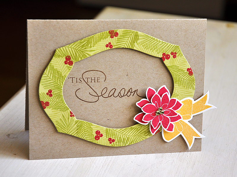 Stamp: Bells &amp; Boughs &amp; Think Big Favorites #8<br />
Ink: Spring Moss, Simply...