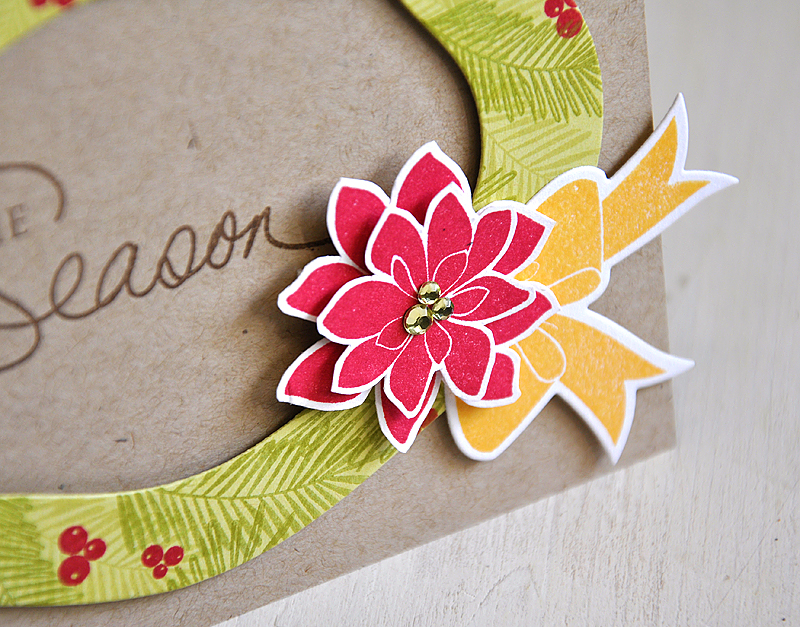 Stamp: Bells &amp; Boughs &amp; Think Big Favorites #8<br />
Ink: Spring Moss, Simply...