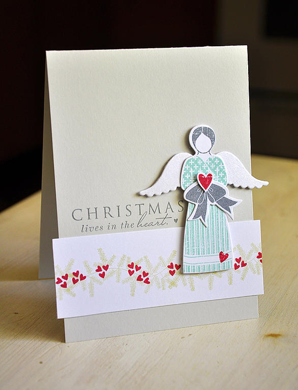 Stamps: Love Lives Here: Holiday and Bells &amp; Boughs<br />
Ink: Smoky Shadow, Aqua Mist,...