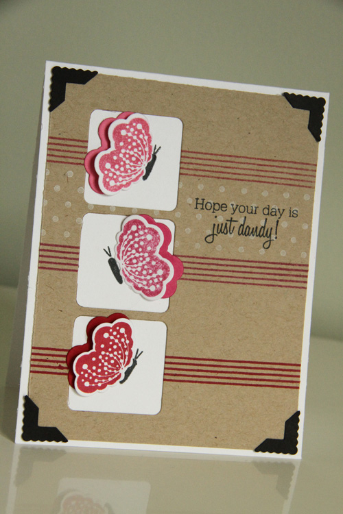 Dandy Day<br />
<br />
Stamps: Flower Fusion #8, Polka Dot Basics, Background Basics: Retro,...