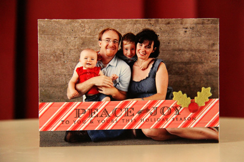 Holiday Card<br />
<br />
Stamps: Holiday Photo Finishers, Inside/Out: Holiday, Library Ledger...