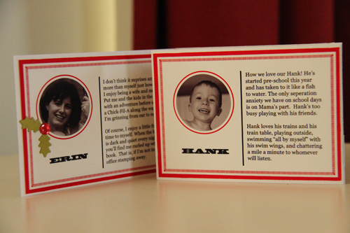 Holiday Card<br />
<br />
Stamps: Holiday Photo Finishers, Inside/Out: Holiday, Library Ledger...