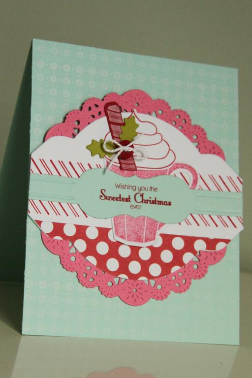 Sweet Christmas<br />
<br />
Stamps: Candy Cane Christmas, Cupcake Collection, Background...