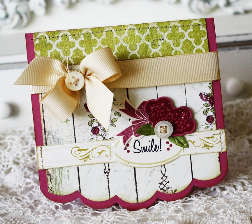 Papertrey Ink Supplies Used:<br />
Stamps:<br />
Flower Fusion #8, Bells &amp; Boughs, and...