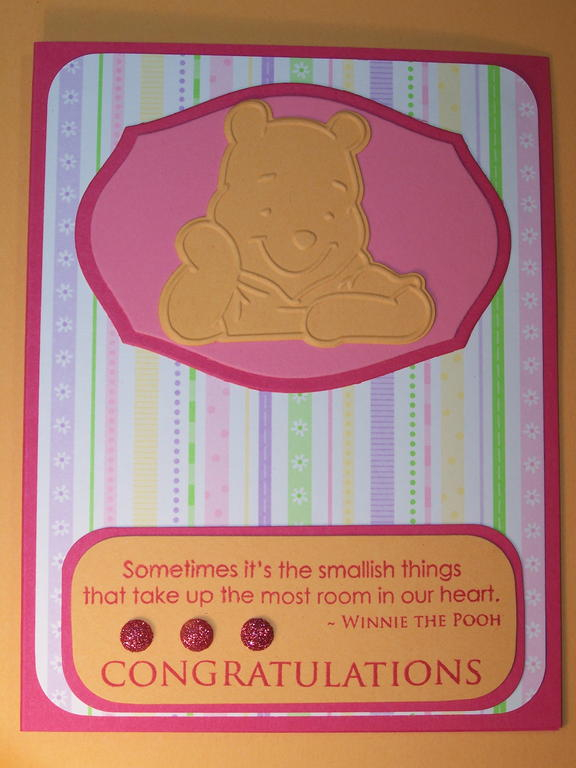 Second card for September Blog Hop using more of the colors &amp; stripes