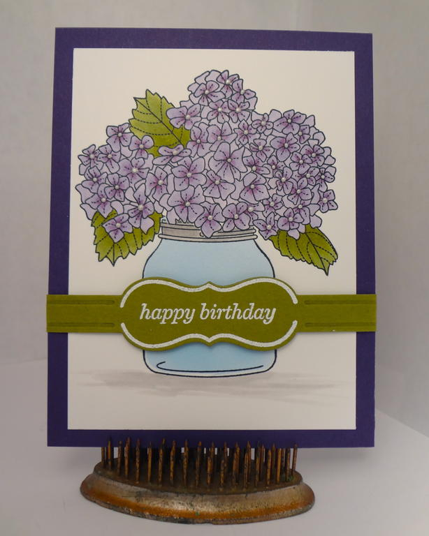 Happy Birthday card using friendship Jar Summer Fillers and Photo finishers set and dies.