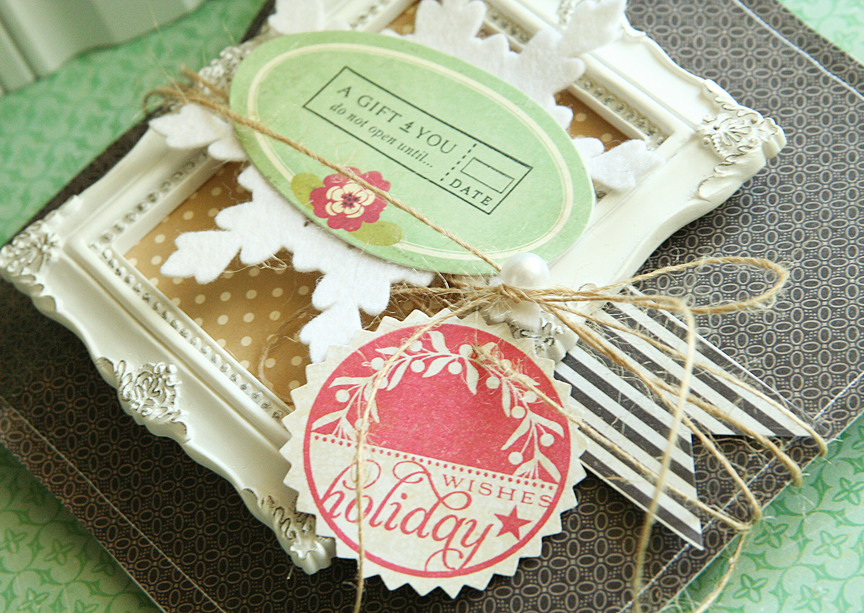 Stamps: 2011 Holiday Tags<br />
Ink: True Black, Pure Poppy<br />
Paper: Crate Paper (black),...