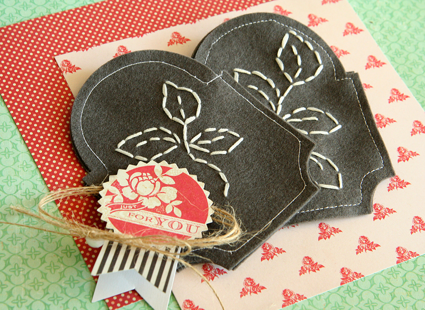 Stamps: 2011 Holiday Tags<br />
Ink: Pure Poppy<br />
Paper: Crate Paper<br />
Dies: Mega Mat...