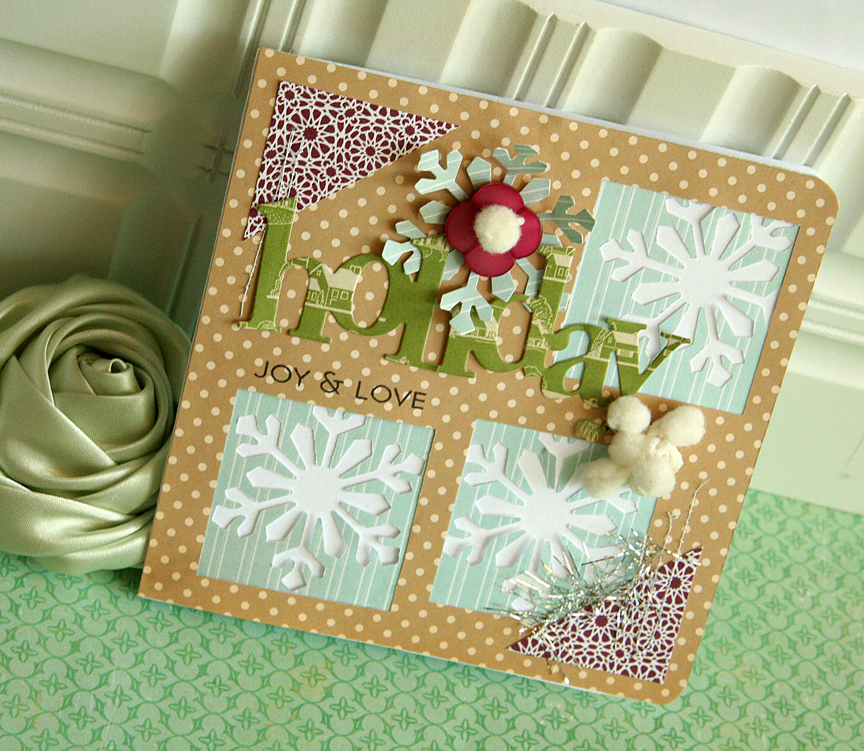 Stamps: Wonderful Words: Holiday<br />
Ink: True Black<br />
Paper: Studio Calico (green, blue...