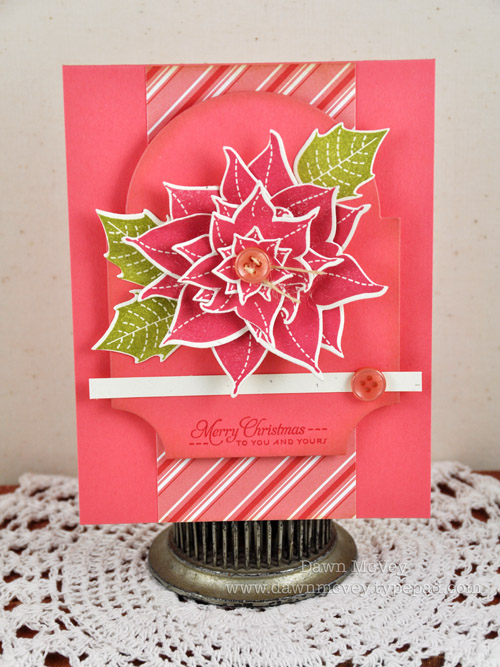 Paper: stamper's select white, berry sorbet, candy cane prints<br />
Stamps: Christmas...